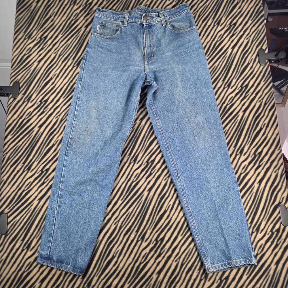 Vintage Y2K 90s Carhartt Relaxed Fit Jeans Light Wash Mens 33x32 Made in USA